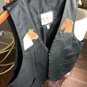 Leather vest
